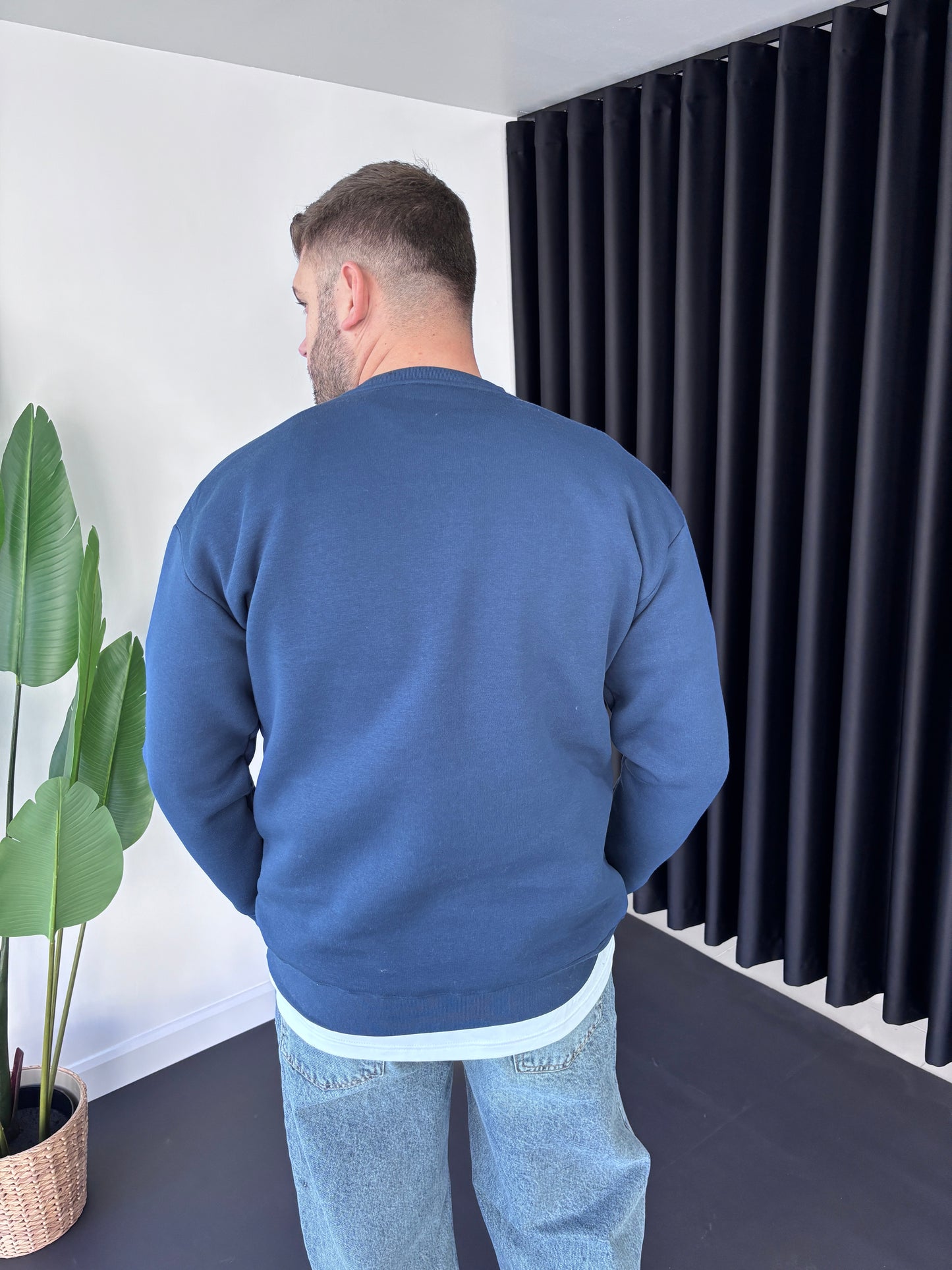 SW Göğüs Baskı Sweatshirt