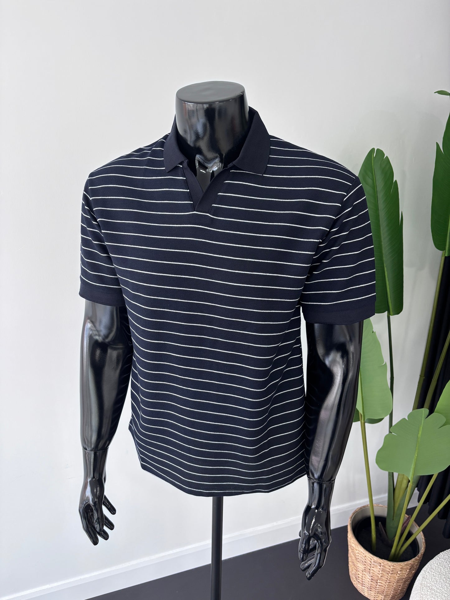 ZARA ÇİZGİLİ POLO YAKA TSHİRT