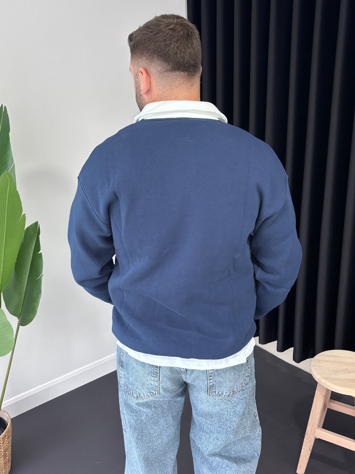 Polo Yaka Forma Sweatshirt