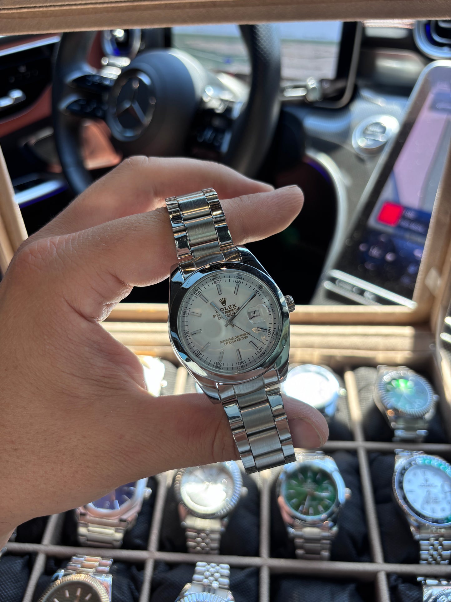 RLX Date Beyaz Kadran Saat