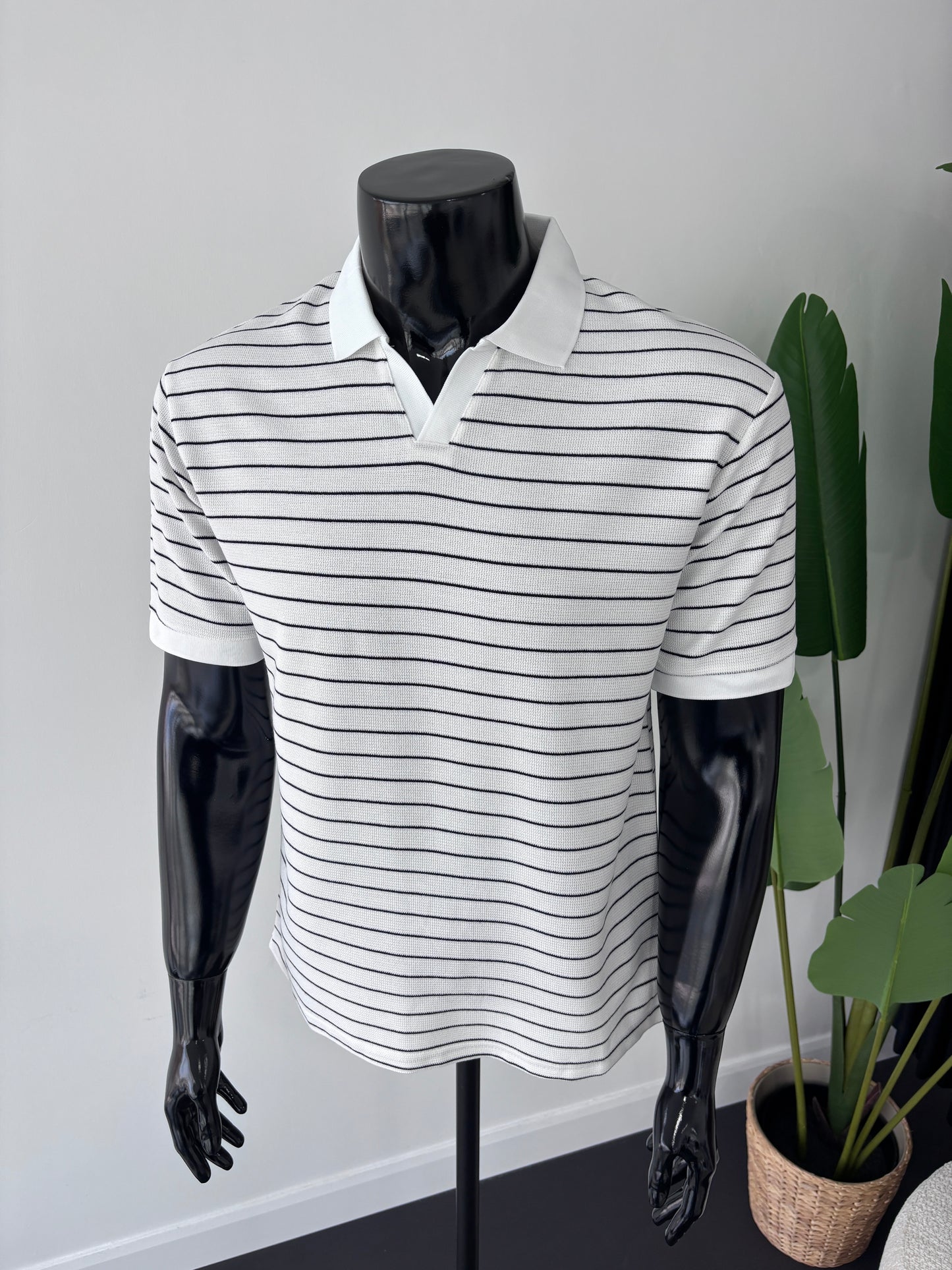 ZARA ÇİZGİLİ POLO YAKA TSHİRT