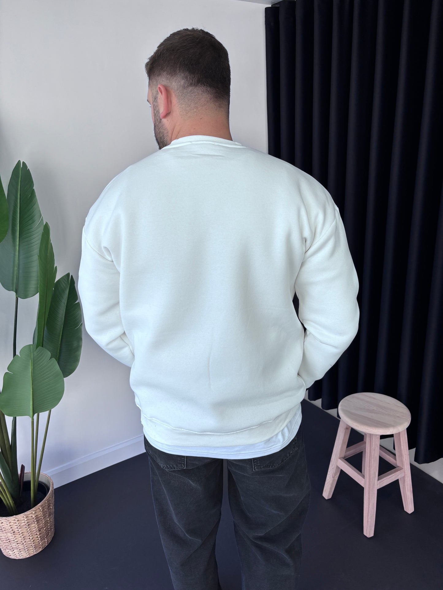 SW Göğüs Baskı Sweatshirt