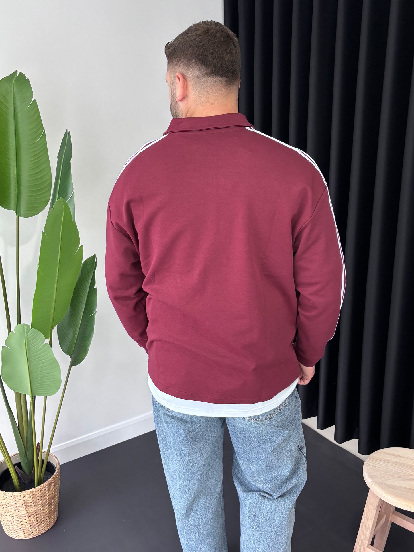 Matcha Story Polo Yaka Sweatshirt