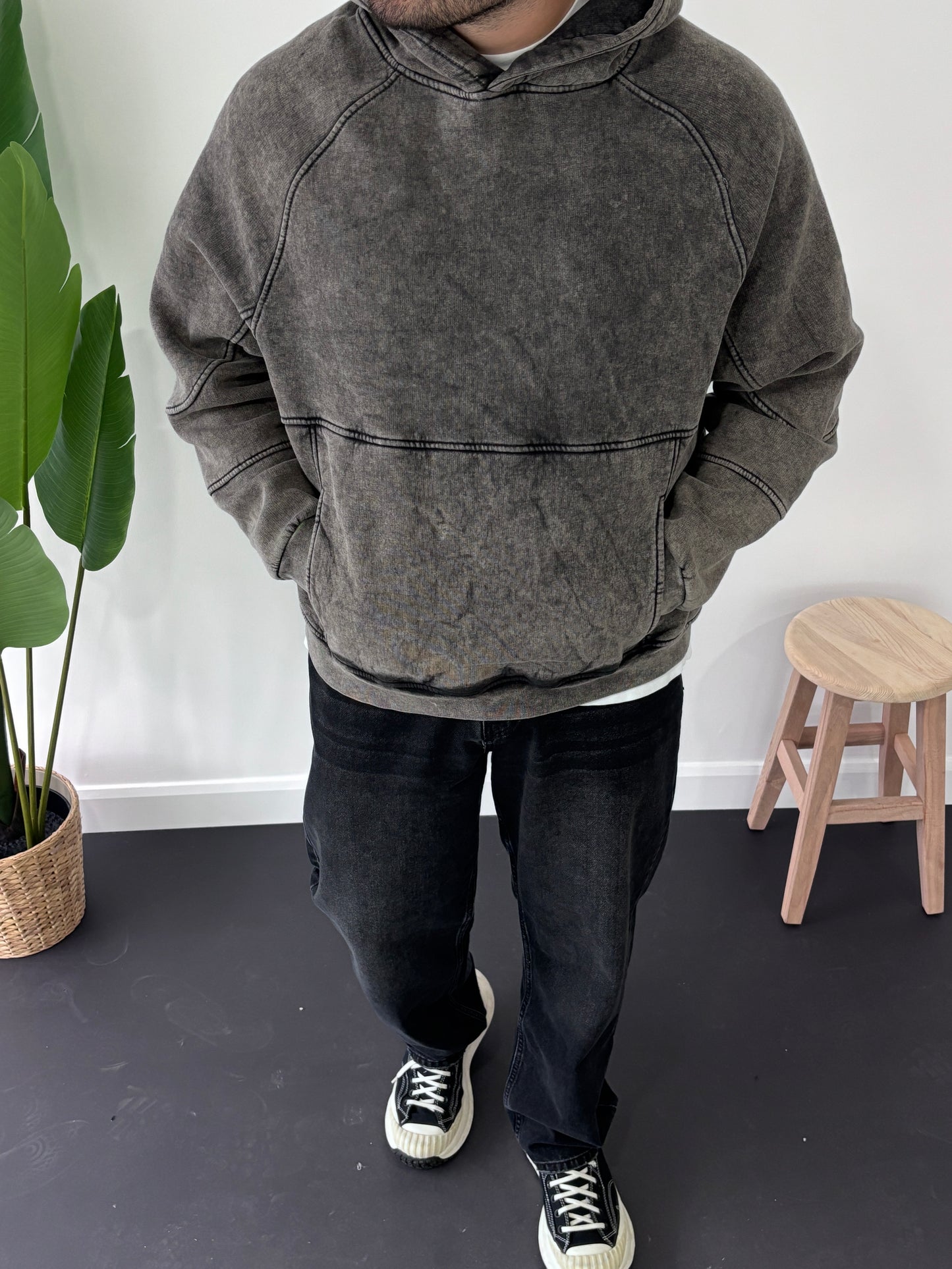 Premium Yıkamalı Sweatshirt