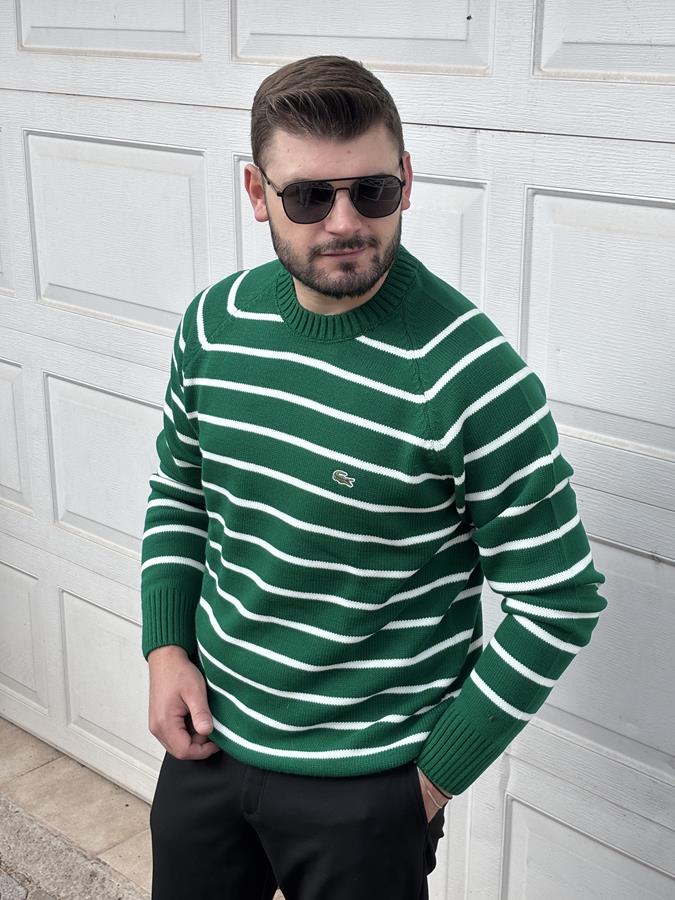 LACOSTE ÇİZGİLİ TRİKO