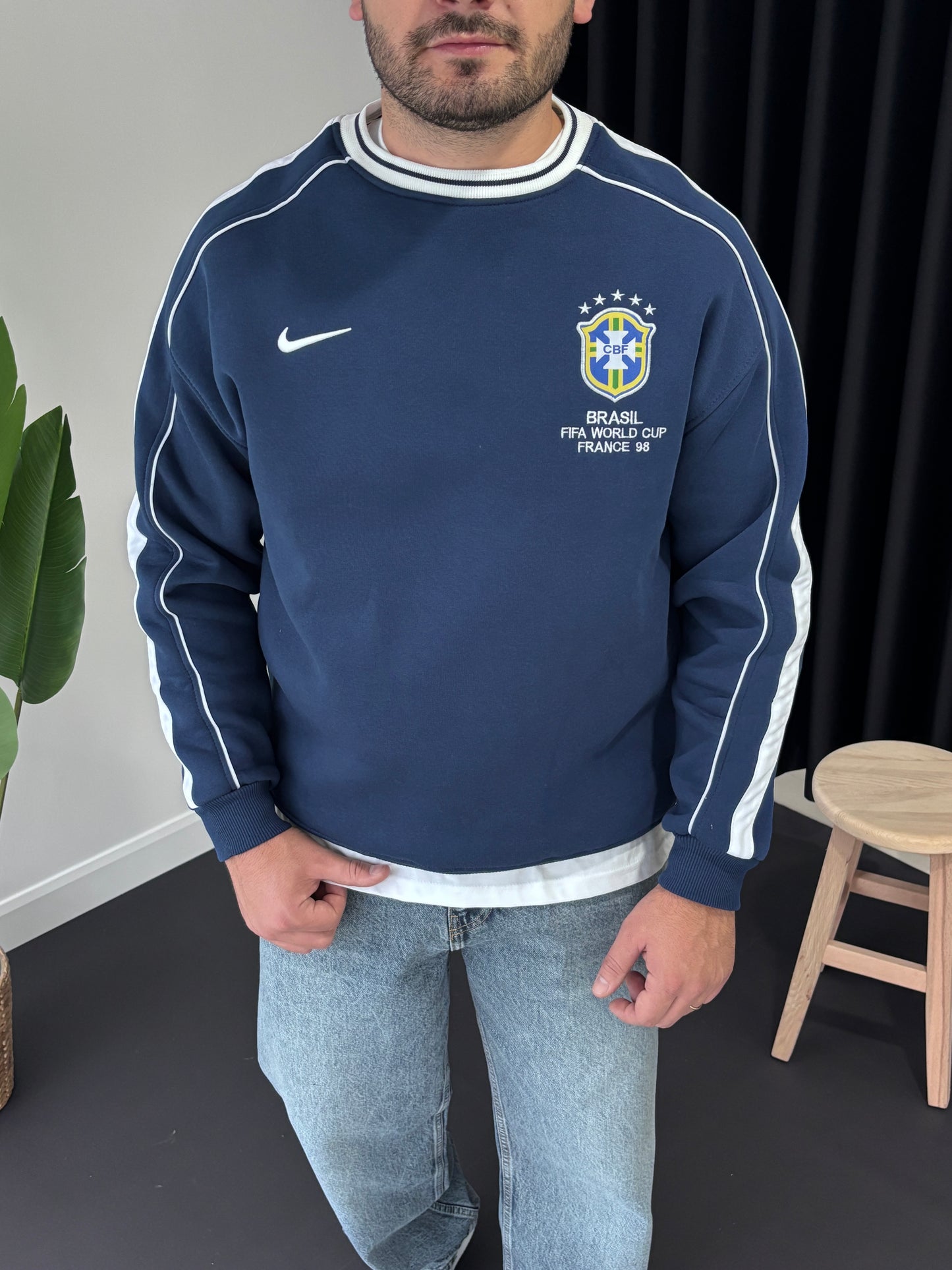 Bisiklet Yaka Forma Sweatshirt