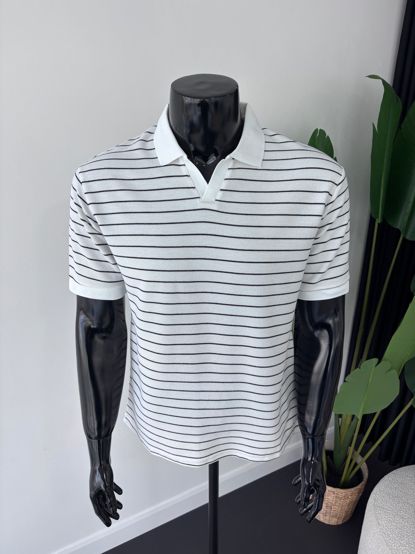 ZARA ÇİZGİLİ POLO YAKA TSHİRT