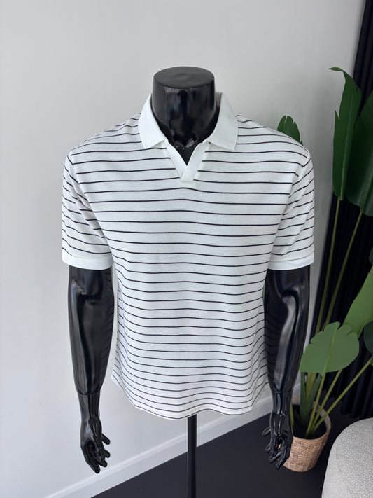 ZARA ÇİZGİLİ POLO YAKA TSHİRT
