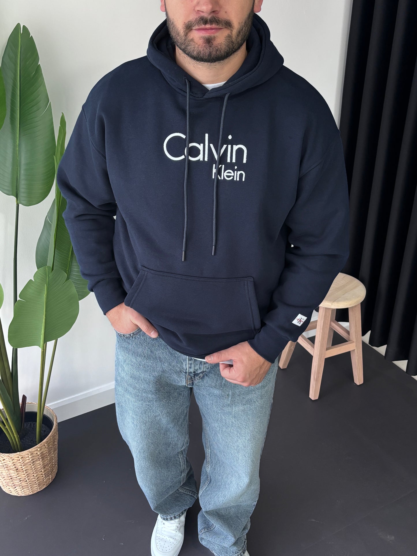 CK Göğüs Nakışlı Sweatshirt
