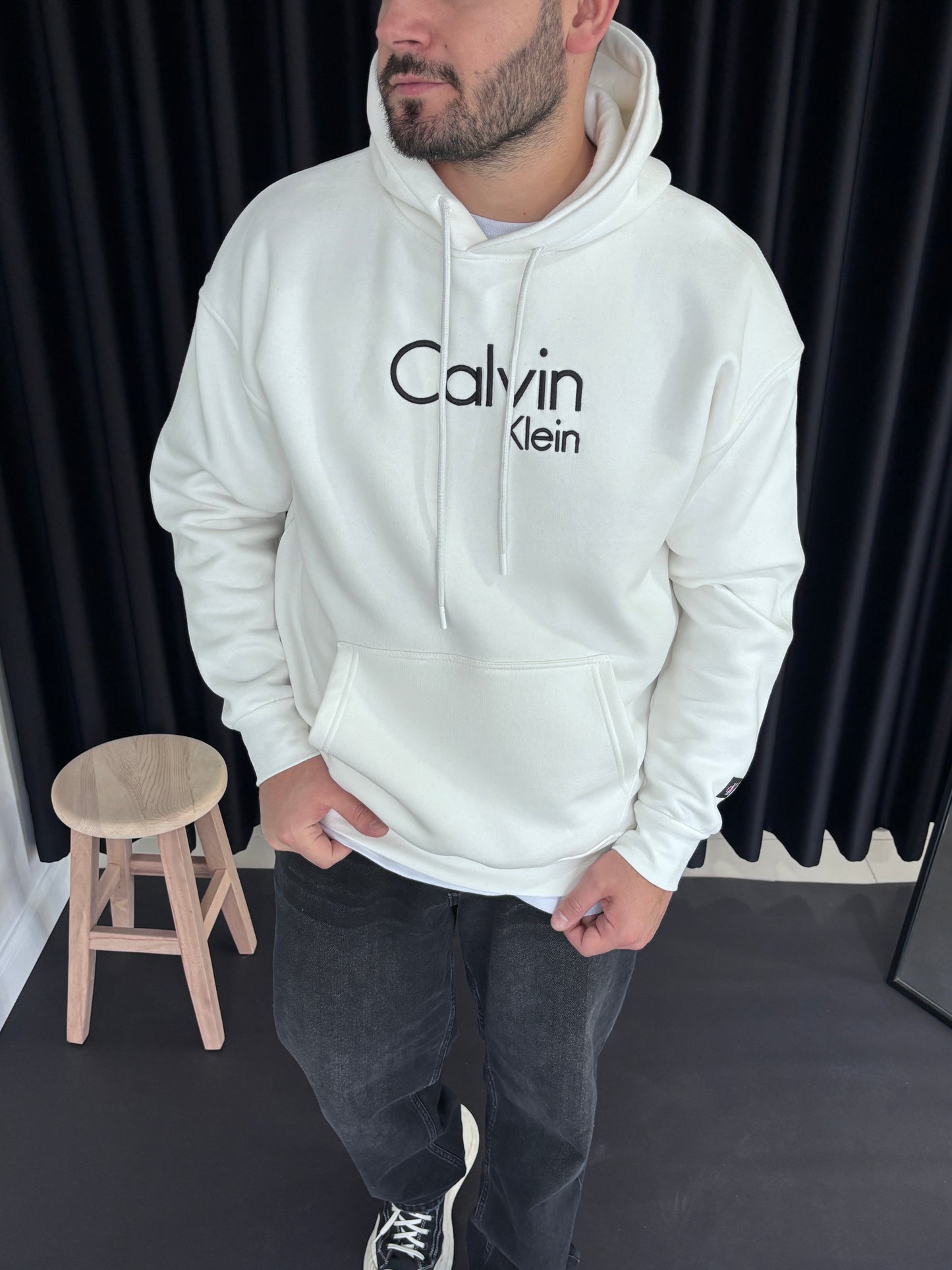 CK Göğüs Nakışlı Sweatshirt