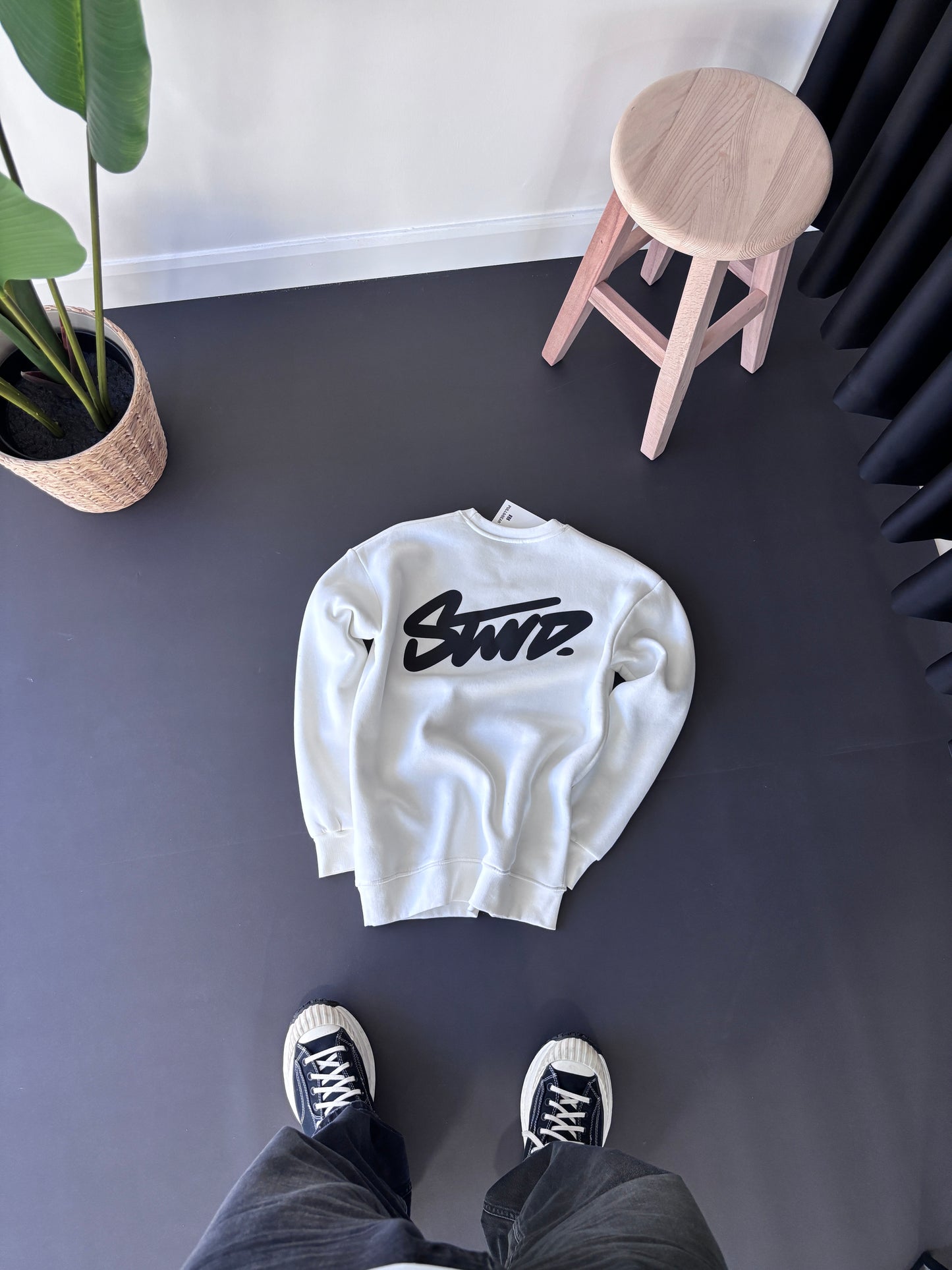 Sw Göğüs ve Sırt Baskı Sweatshirt