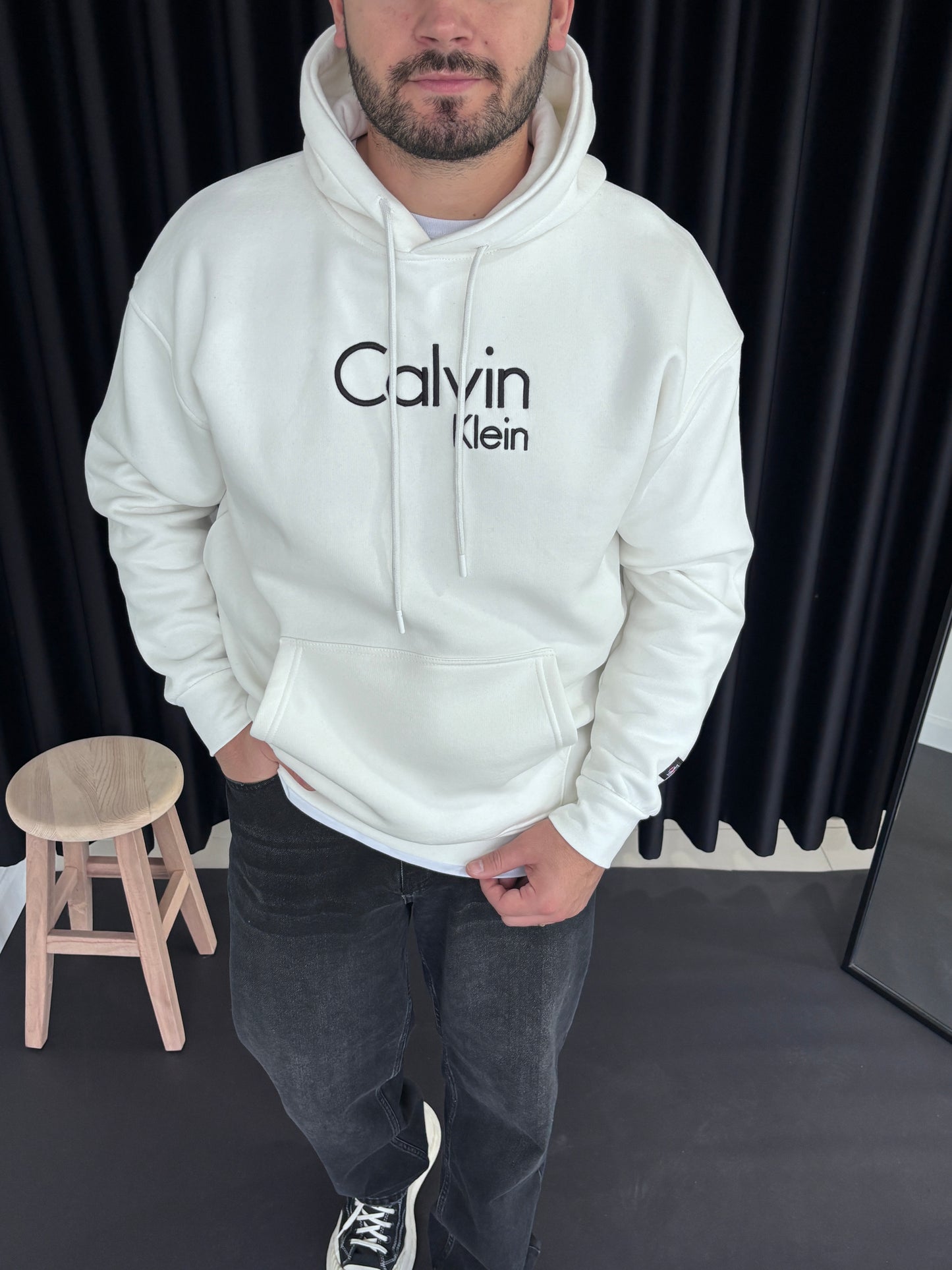 CK Göğüs Nakışlı Sweatshirt