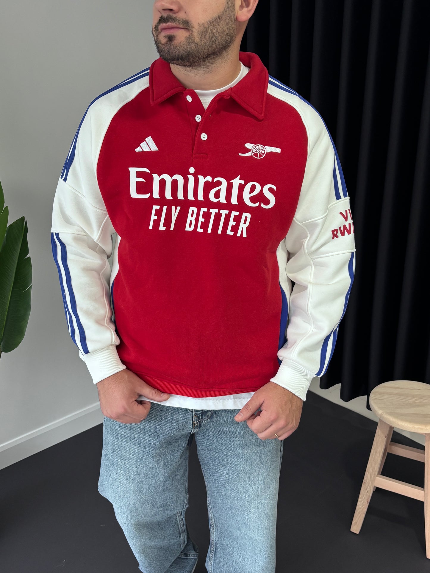 Polo Yaka Forma Sweatshirt