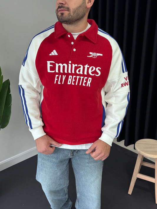 Polo Yaka Forma Sweatshirt