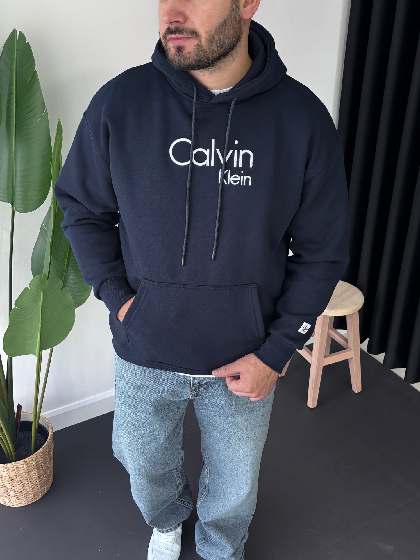CK Göğüs Nakışlı Sweatshirt