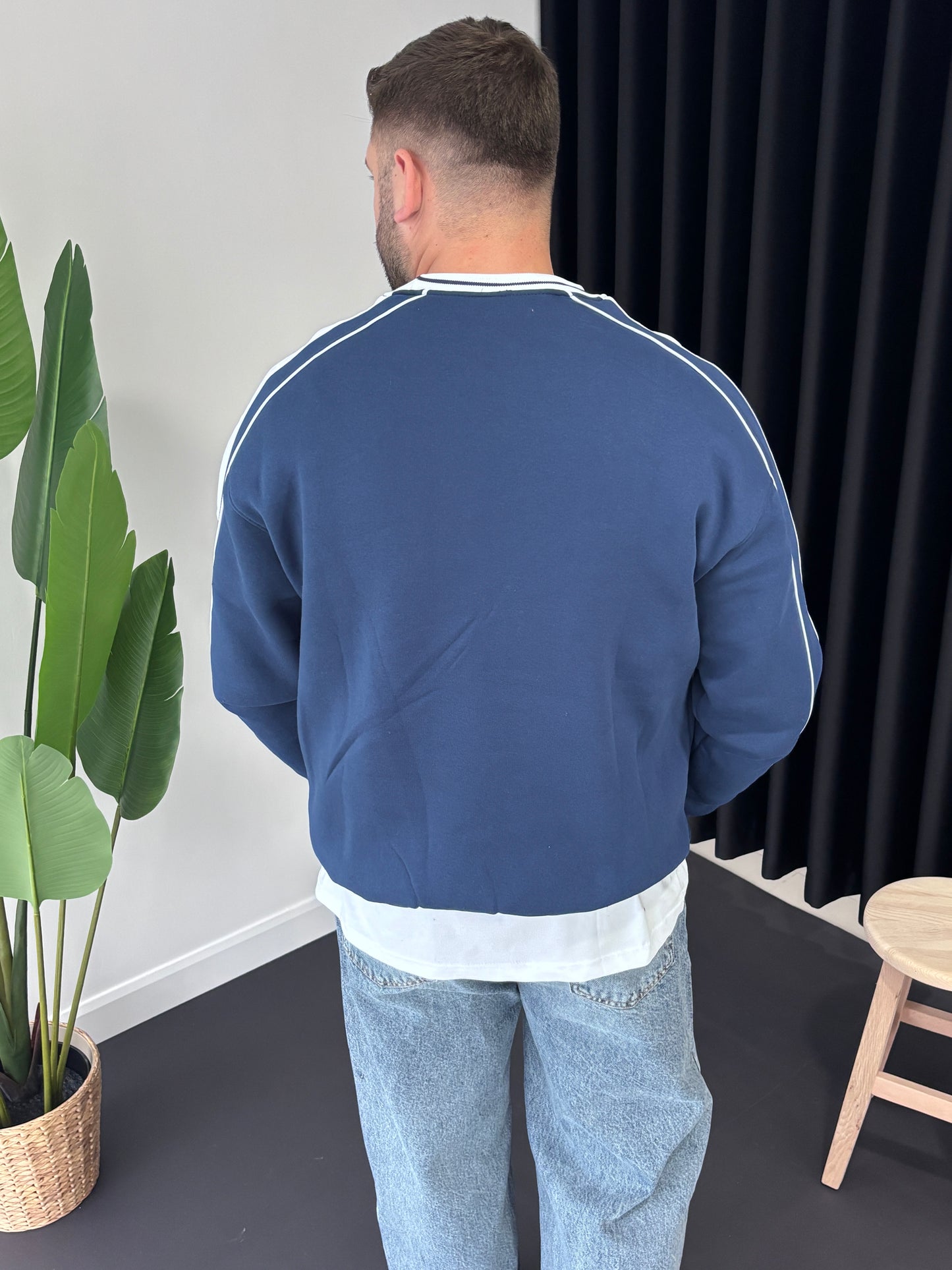 Bisiklet Yaka Forma Sweatshirt