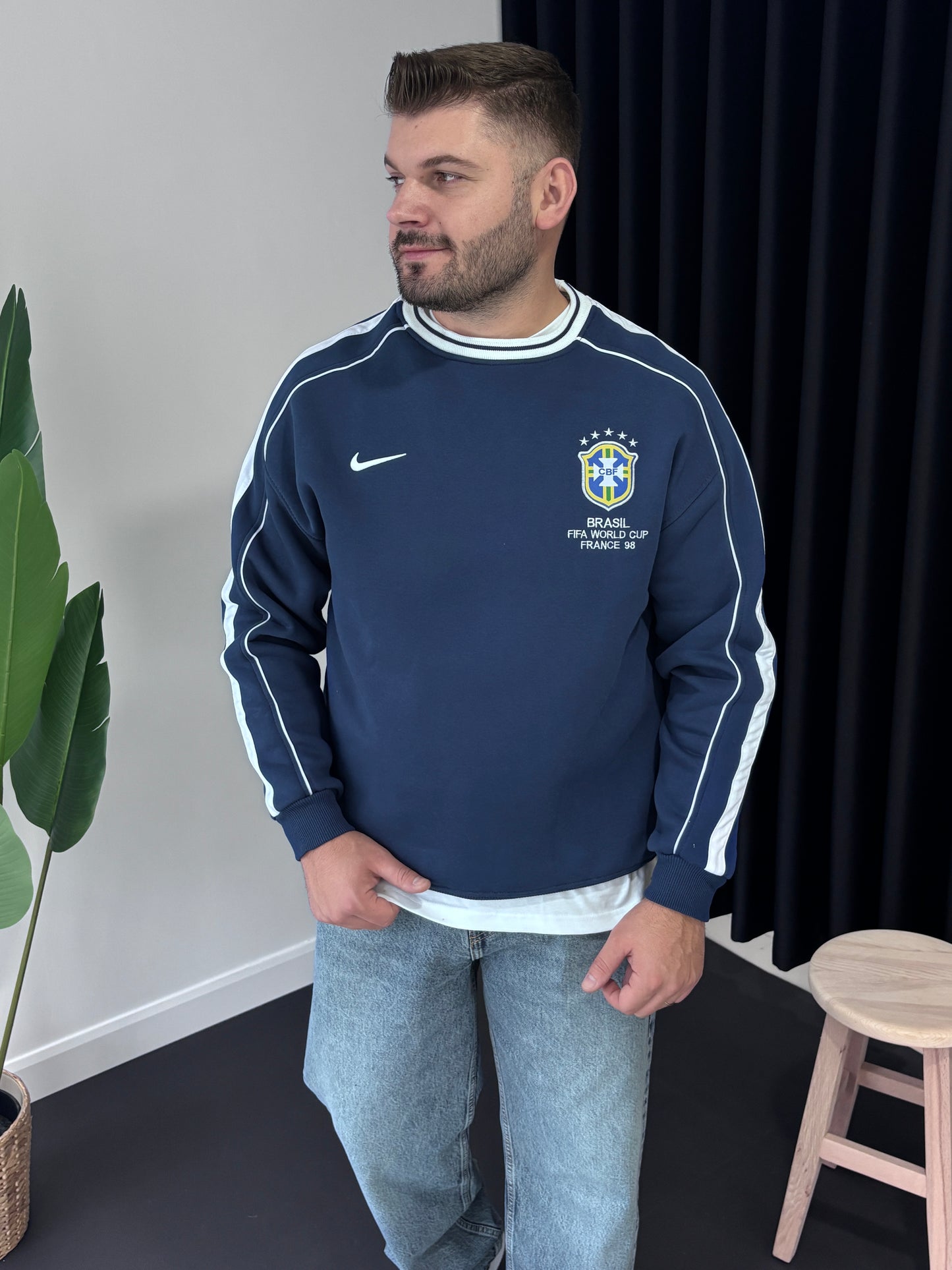 Bisiklet Yaka Forma Sweatshirt