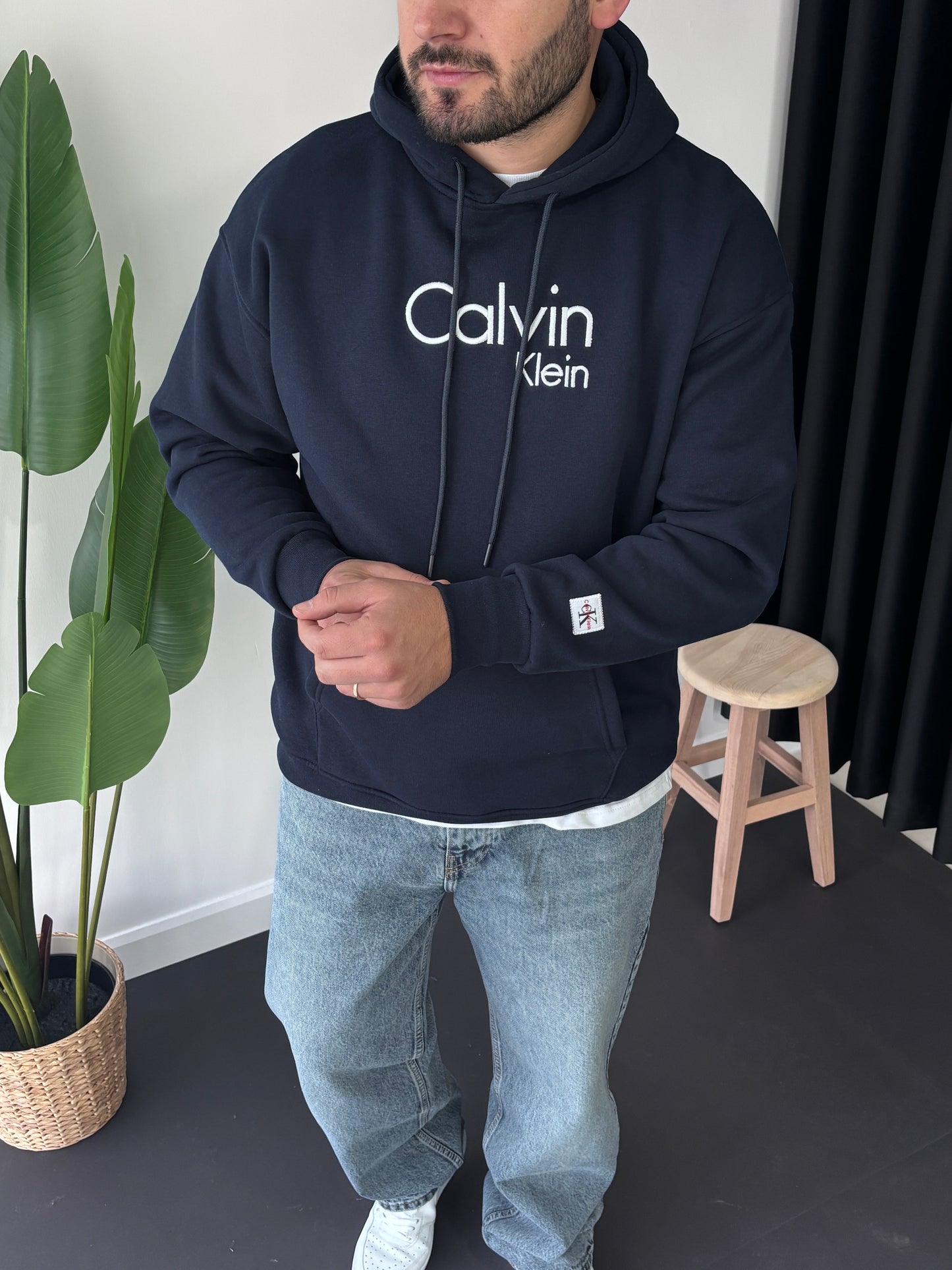 CK Göğüs Nakışlı Sweatshirt