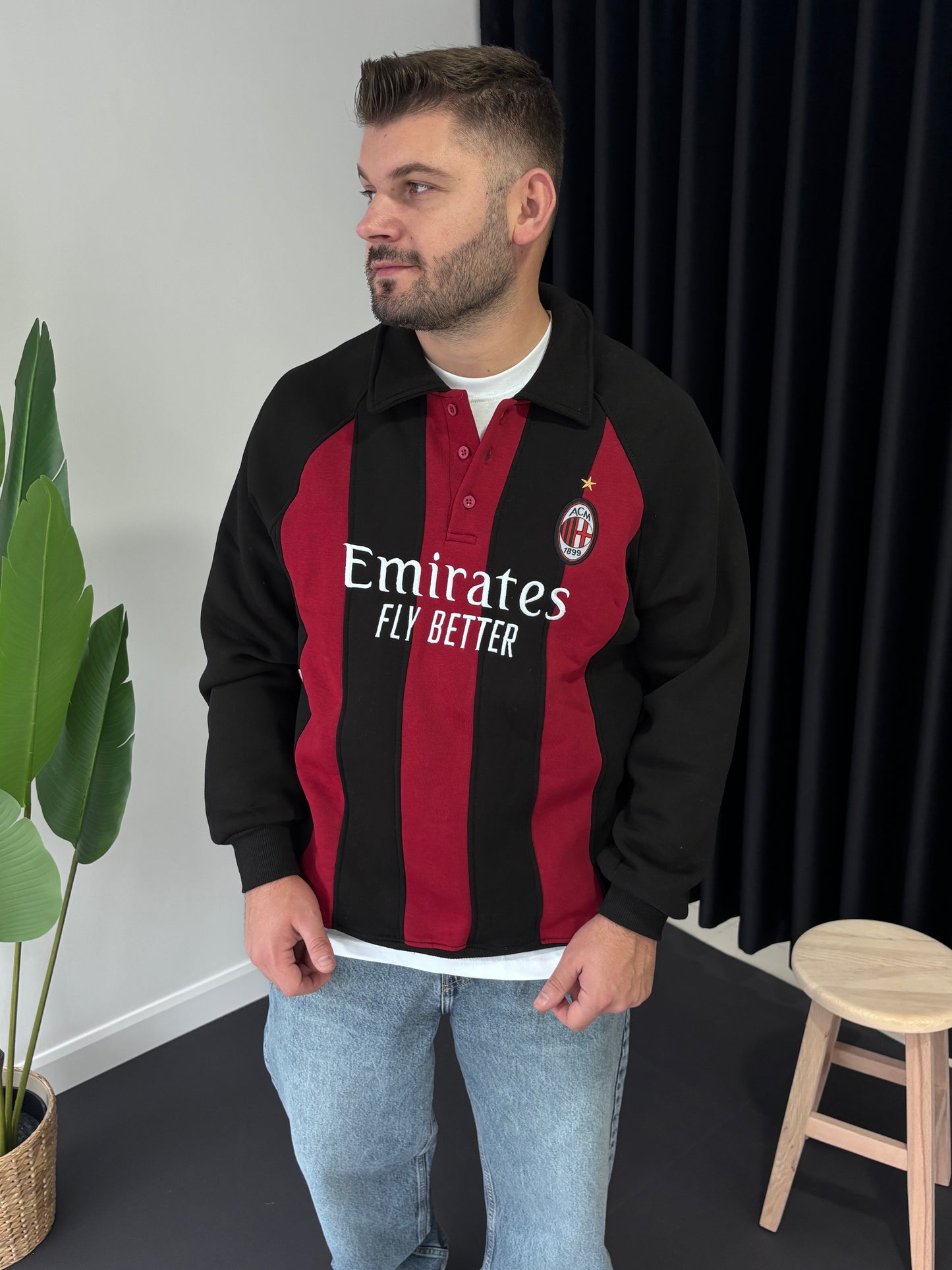 Polo Yaka Forma Sweatshirt