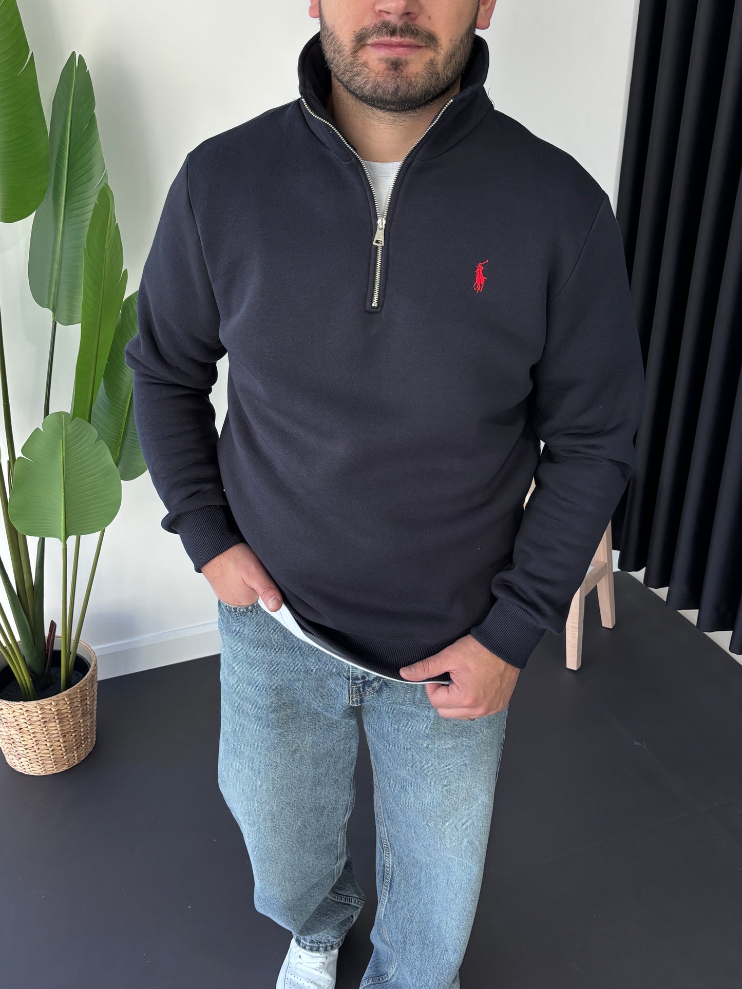 Pl Fermuarlı Sweatshirt