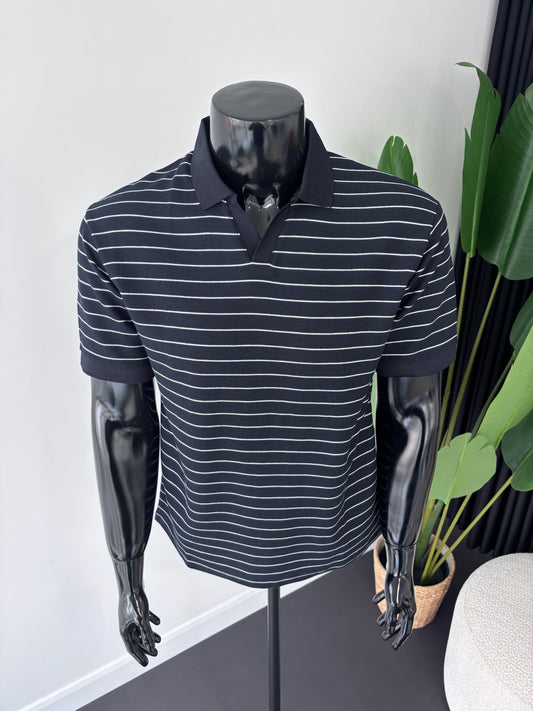 ZARA ÇİZGİLİ POLO YAKA TSHİRT