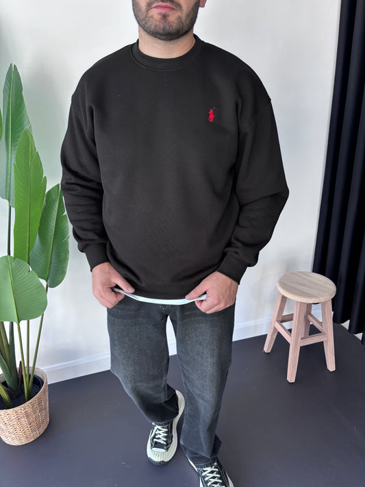 Pl Göğüs Nakışlı Sweatshirt