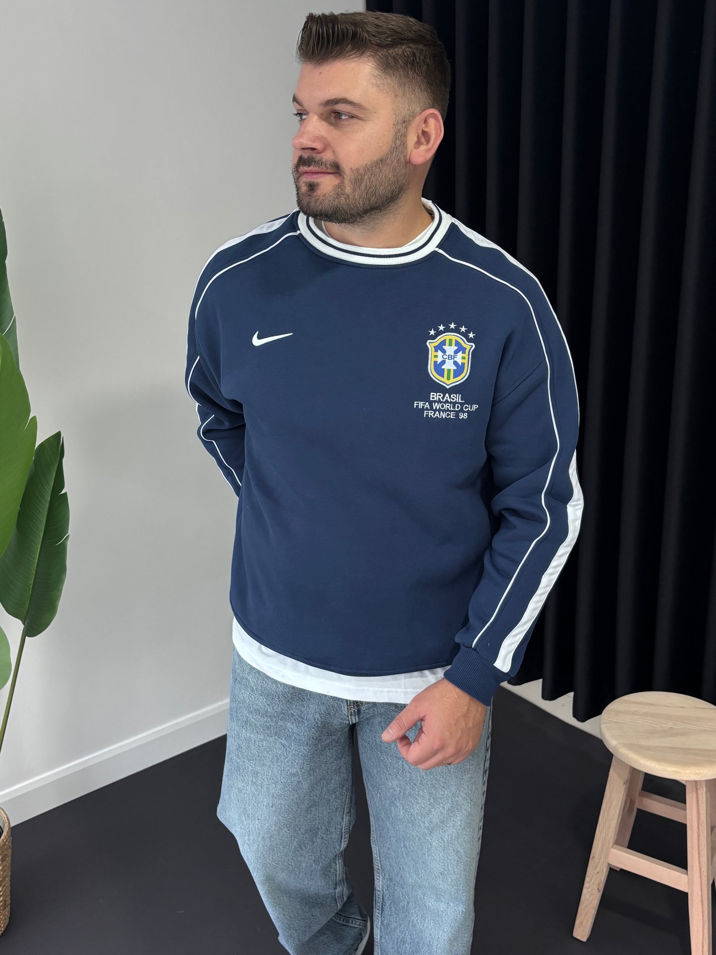 Bisiklet Yaka Forma Sweatshirt