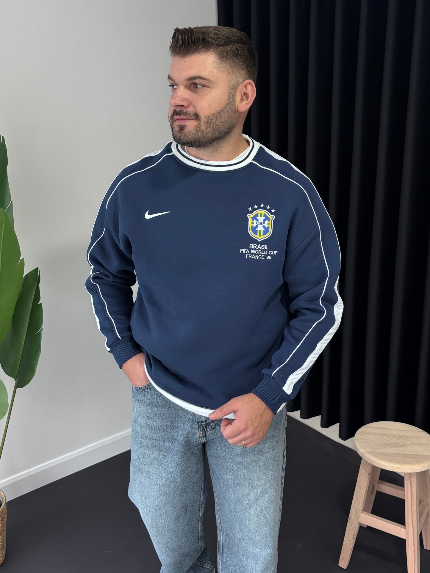 Bisiklet Yaka Forma Sweatshirt