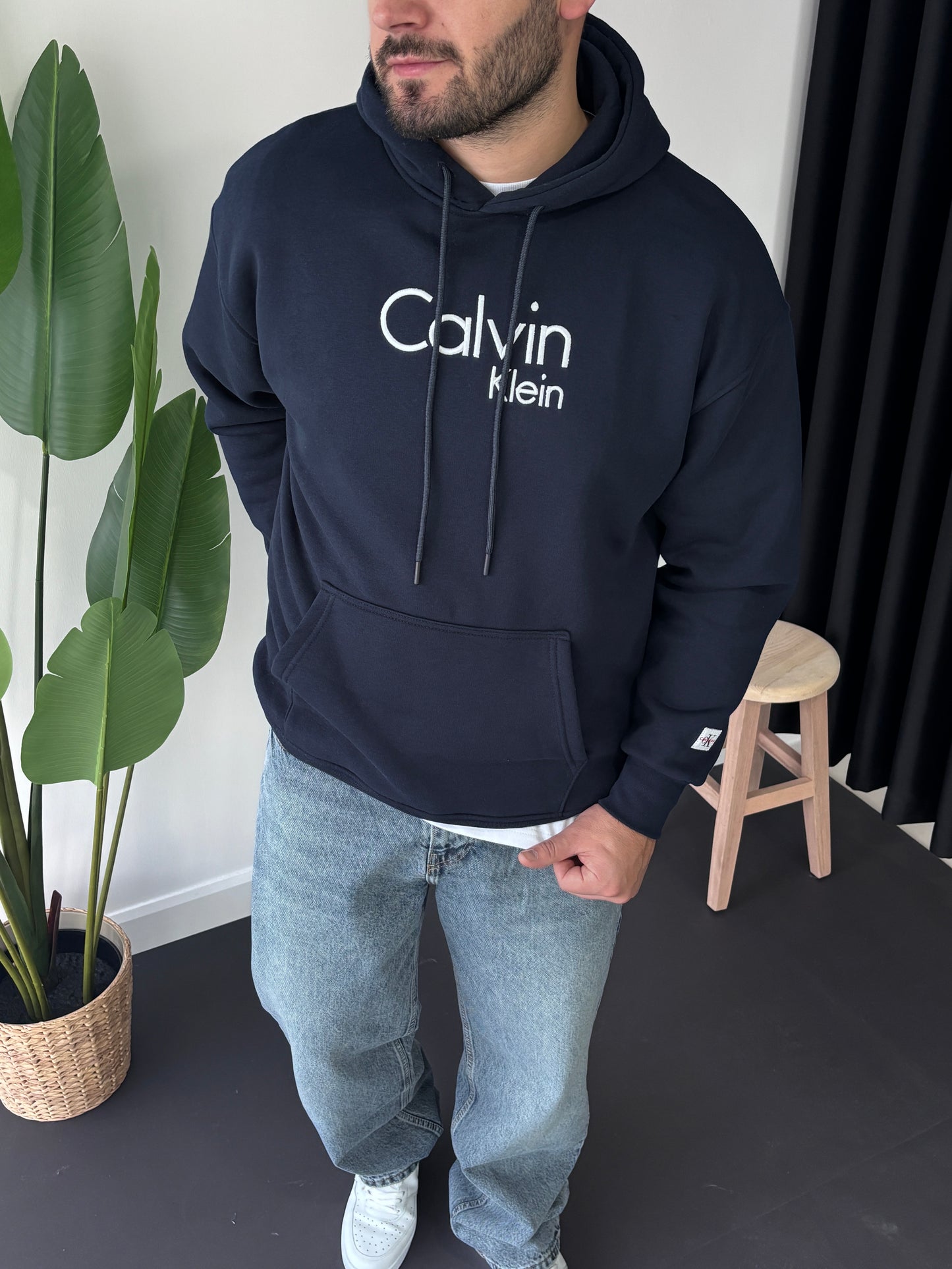 CK Göğüs Nakışlı Sweatshirt