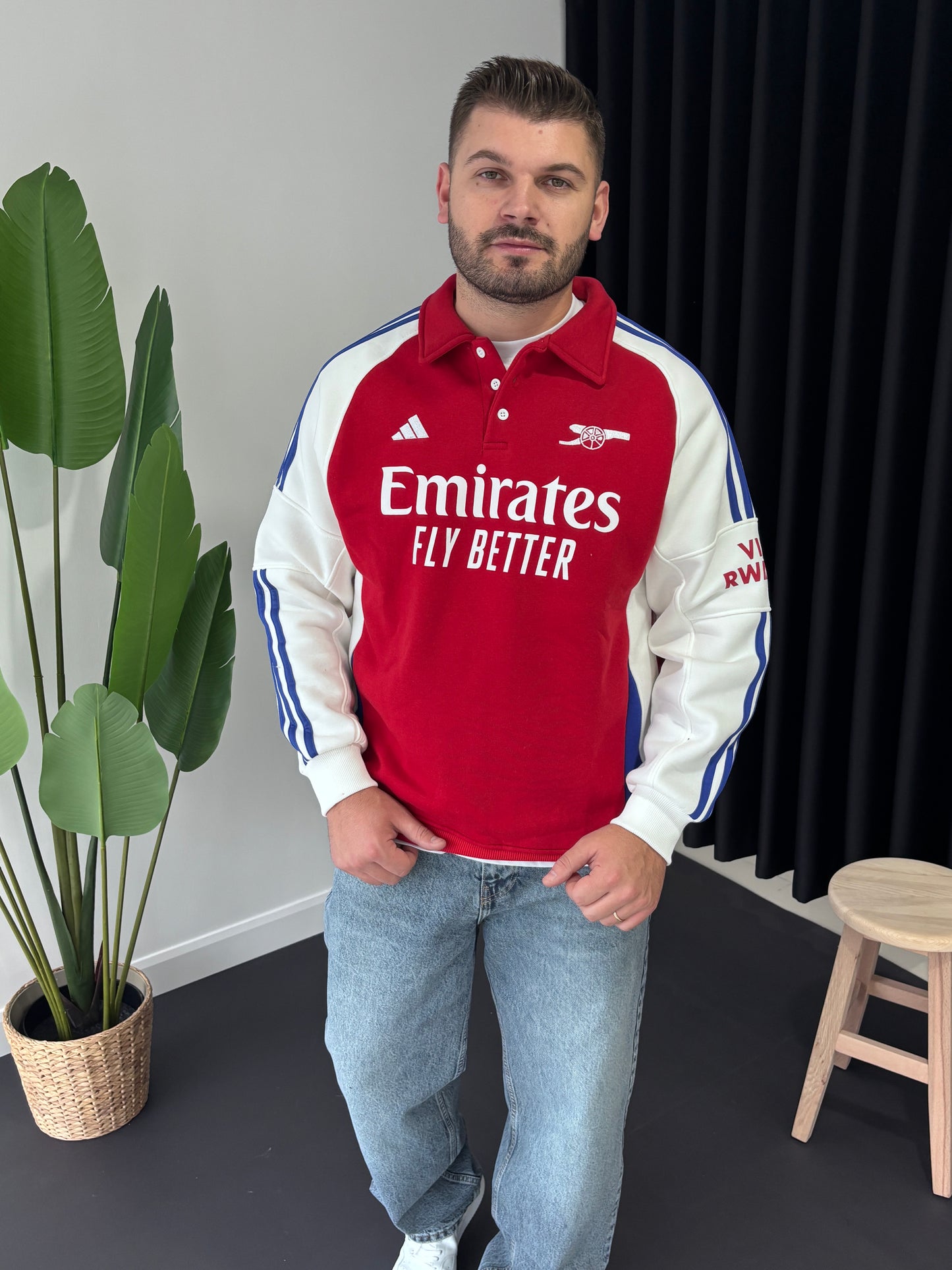 Polo Yaka Forma Sweatshirt