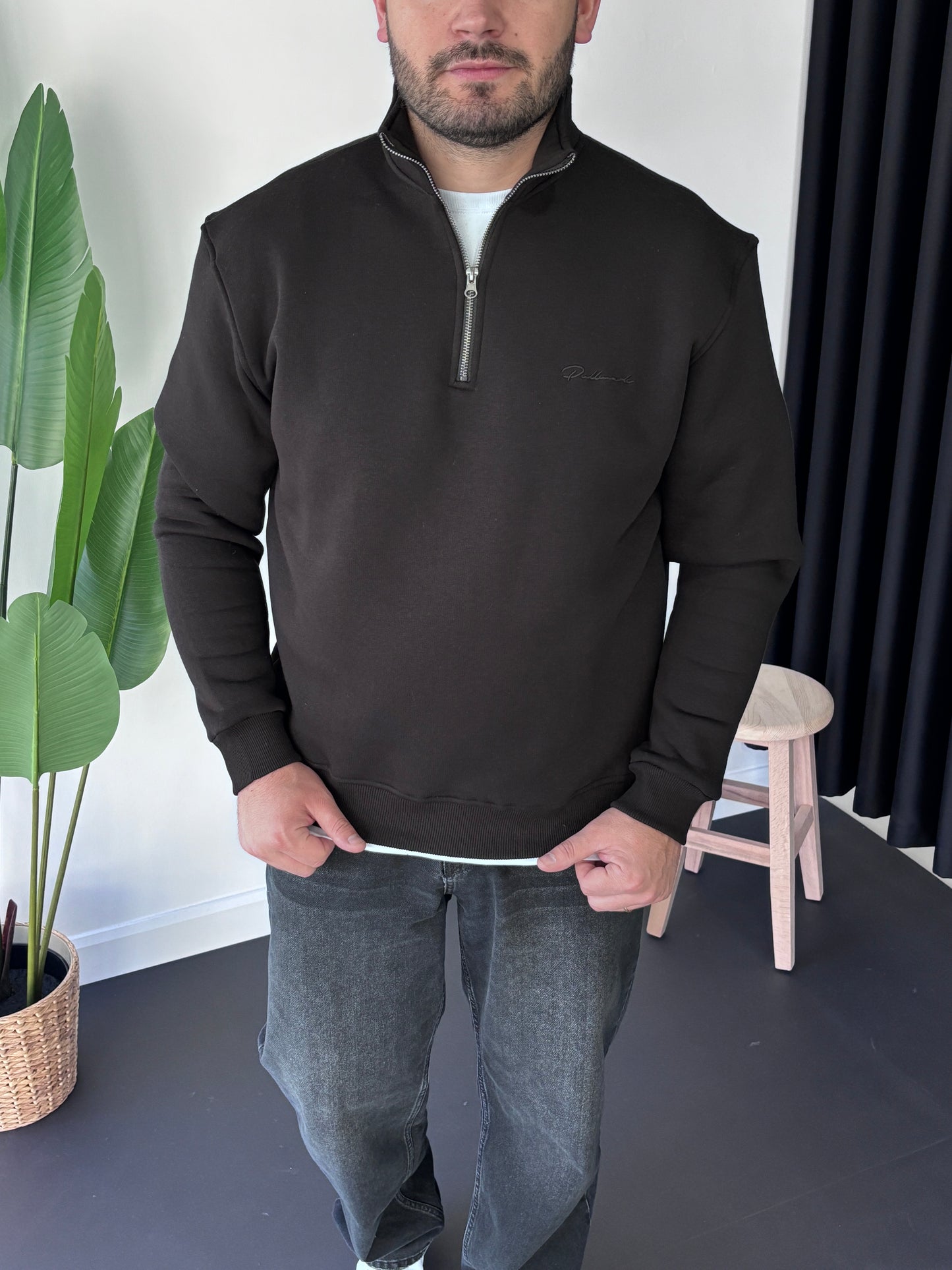 Plmrk Göğüs Nakışlı Sweatshirt