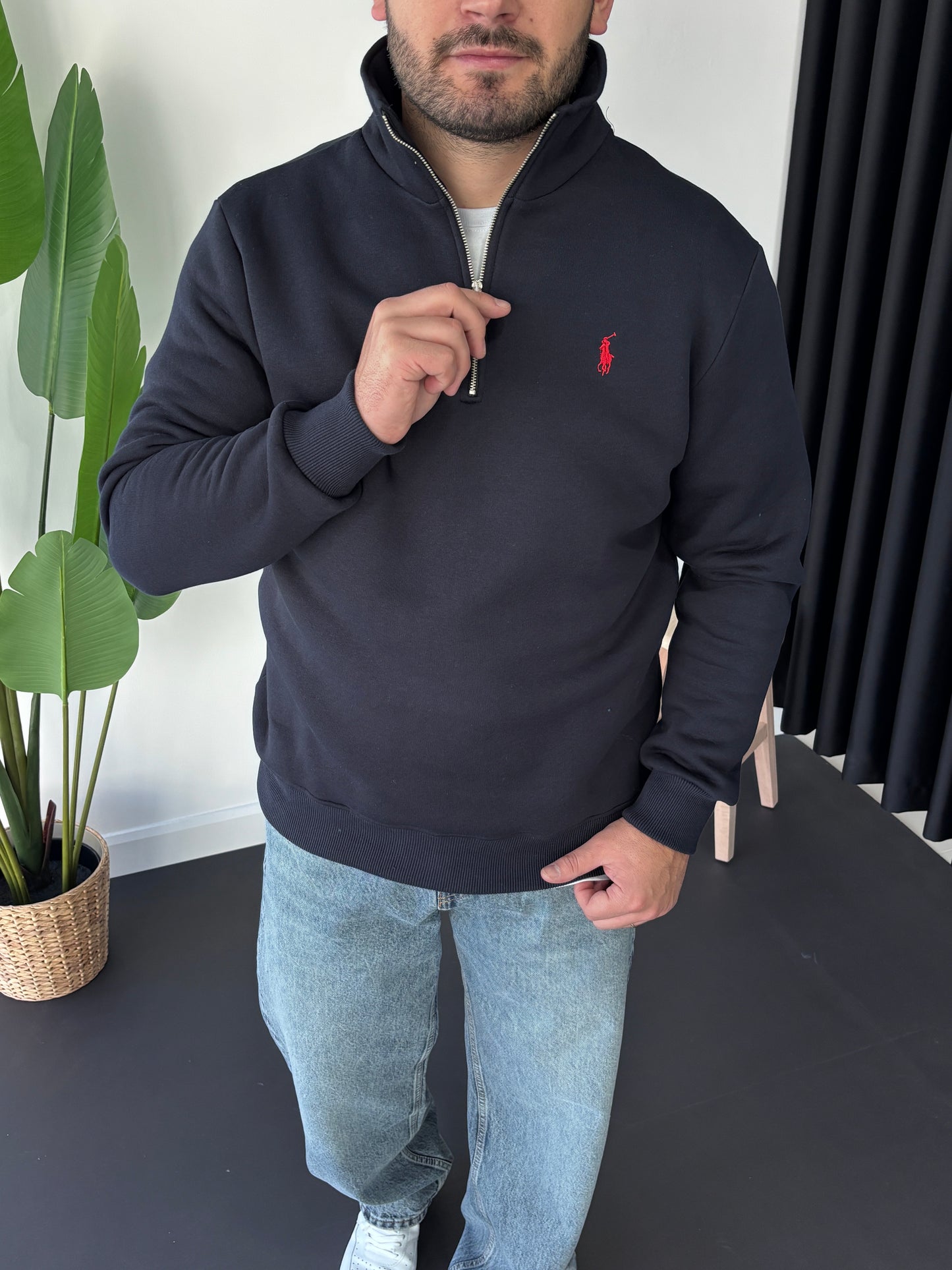 Pl Fermuarlı Sweatshirt