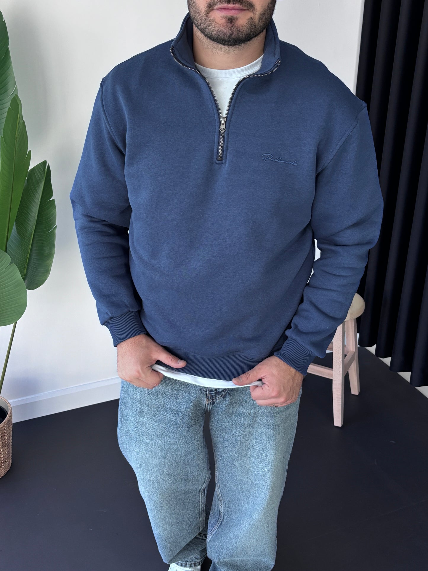 Plmrk Göğüs Nakışlı Sweatshirt