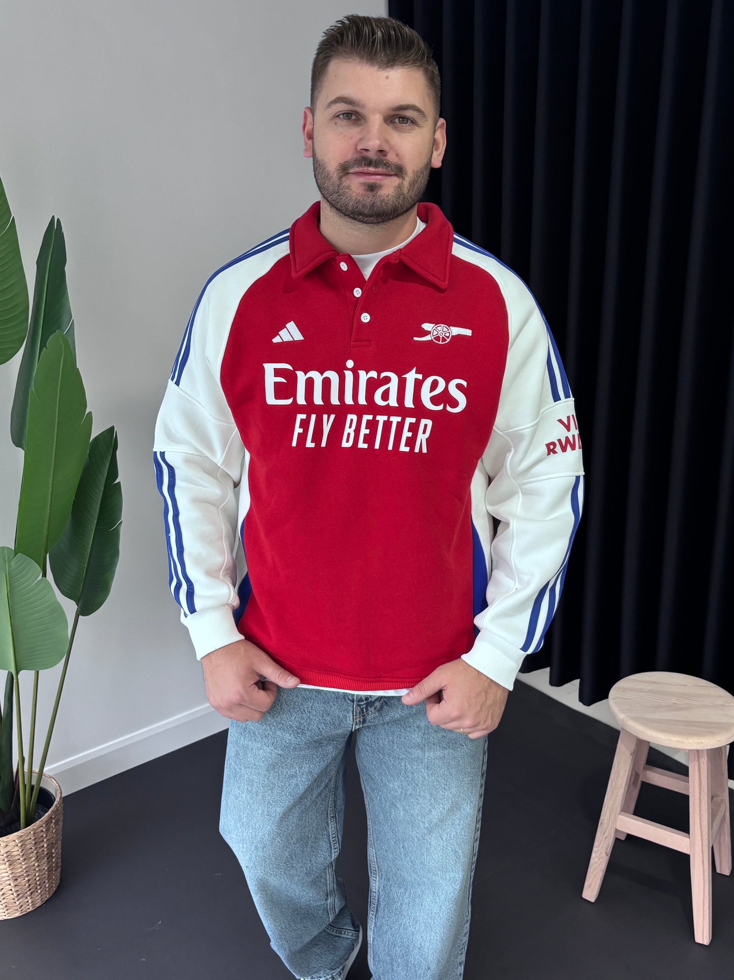 Polo Yaka Forma Sweatshirt