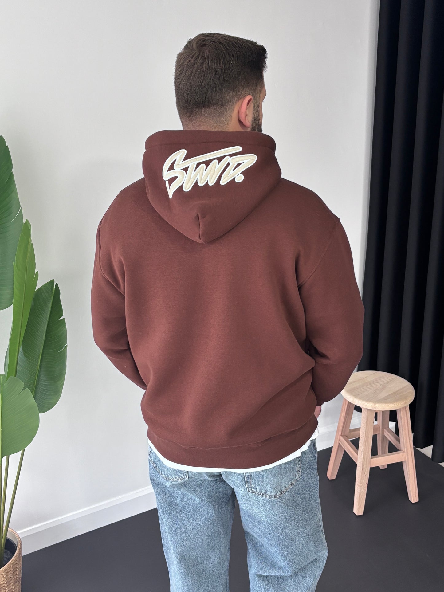 SW Kapşon Nakışlı Sweatshirt