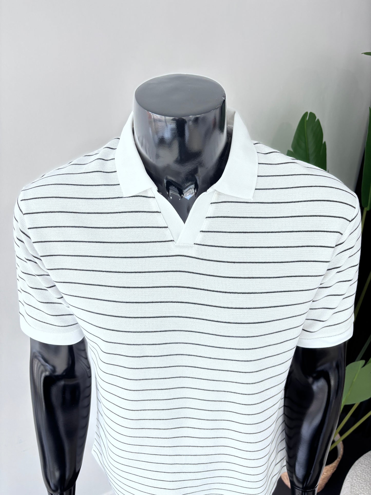 ZARA ÇİZGİLİ POLO YAKA TSHİRT