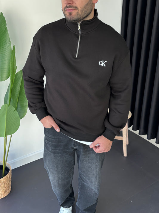 CK Fermuarlı Sweatshirt