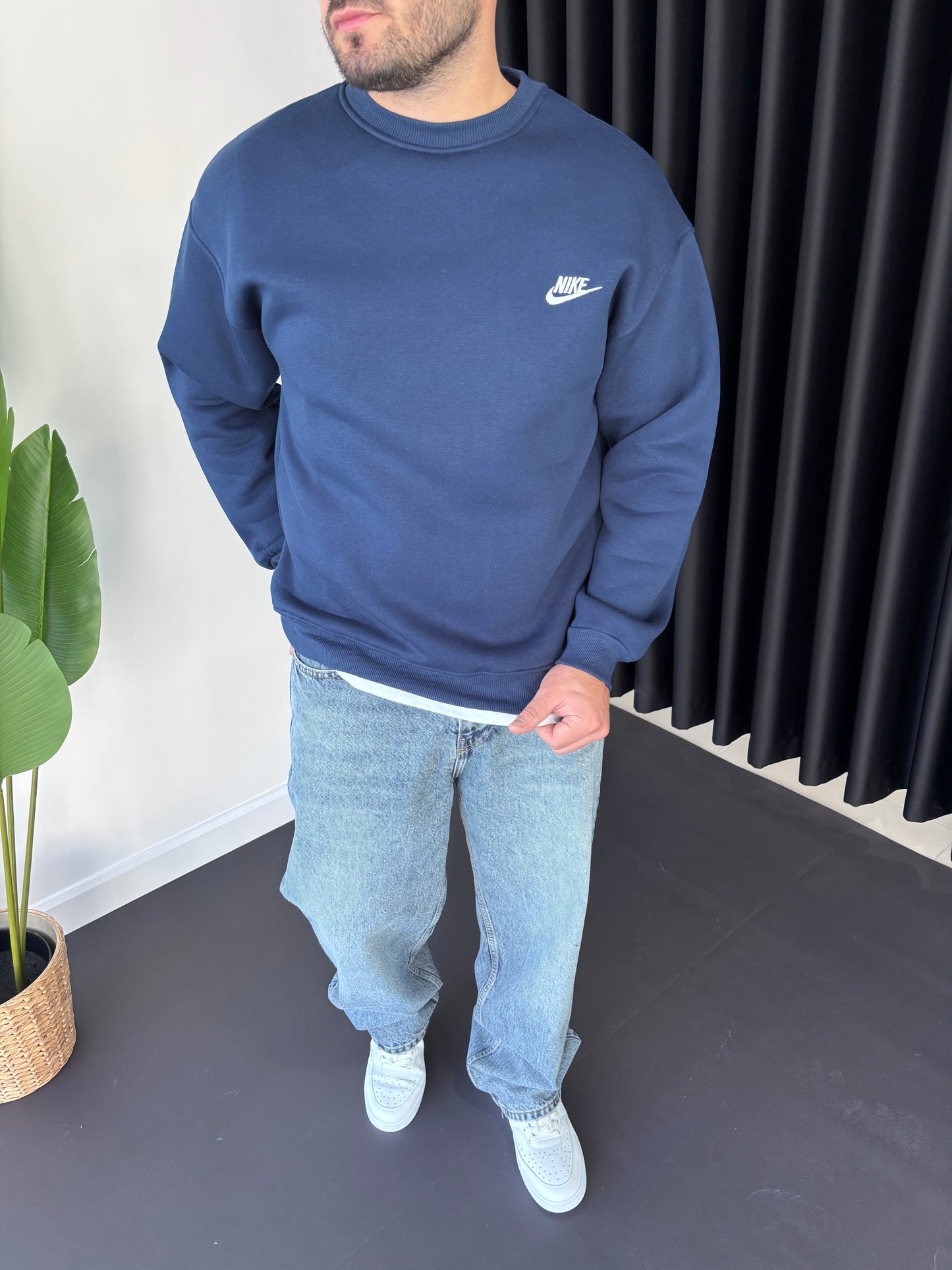 Nk Göğüs Nakışlı Sweatshirt