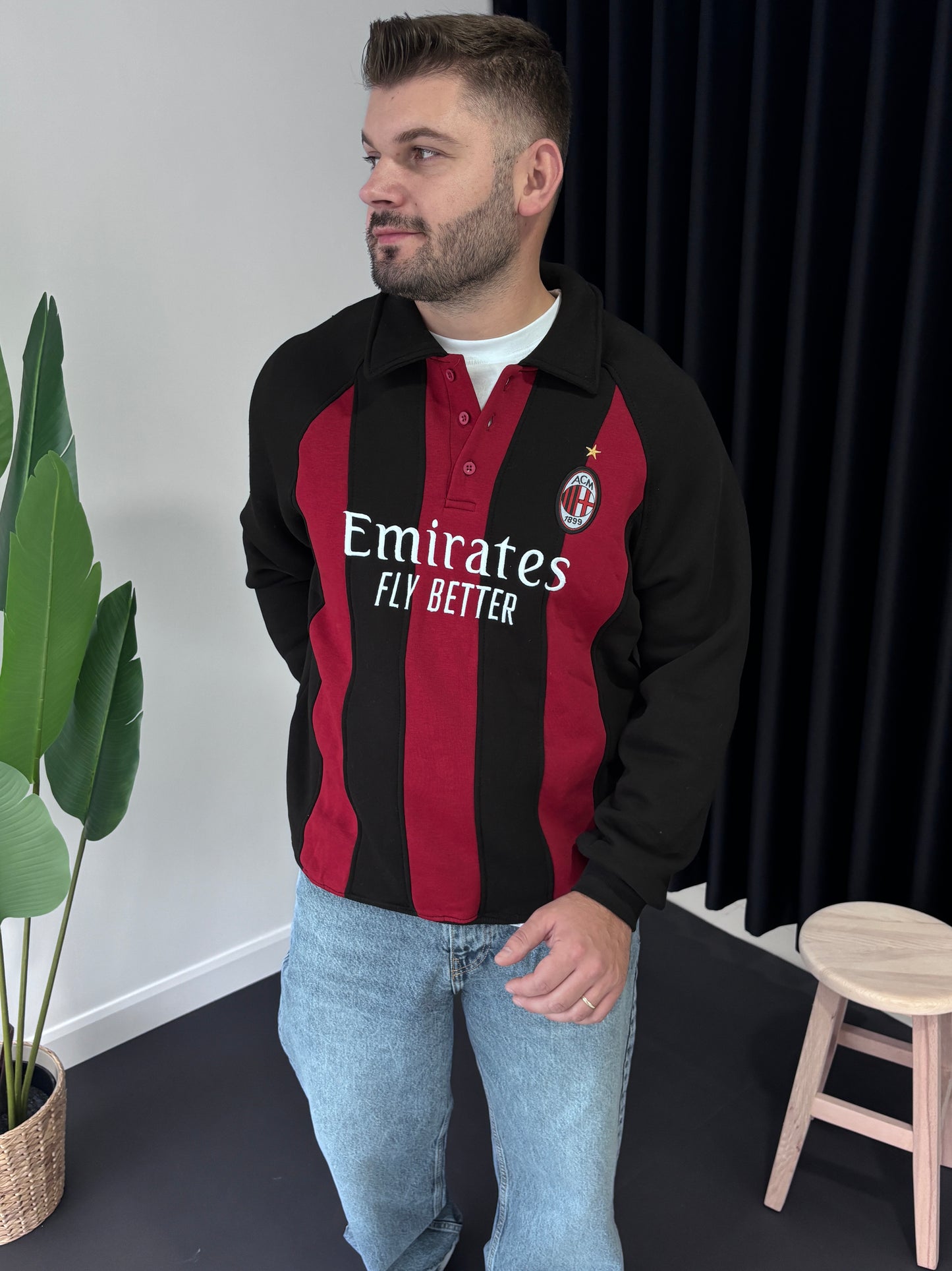 Polo Yaka Forma Sweatshirt