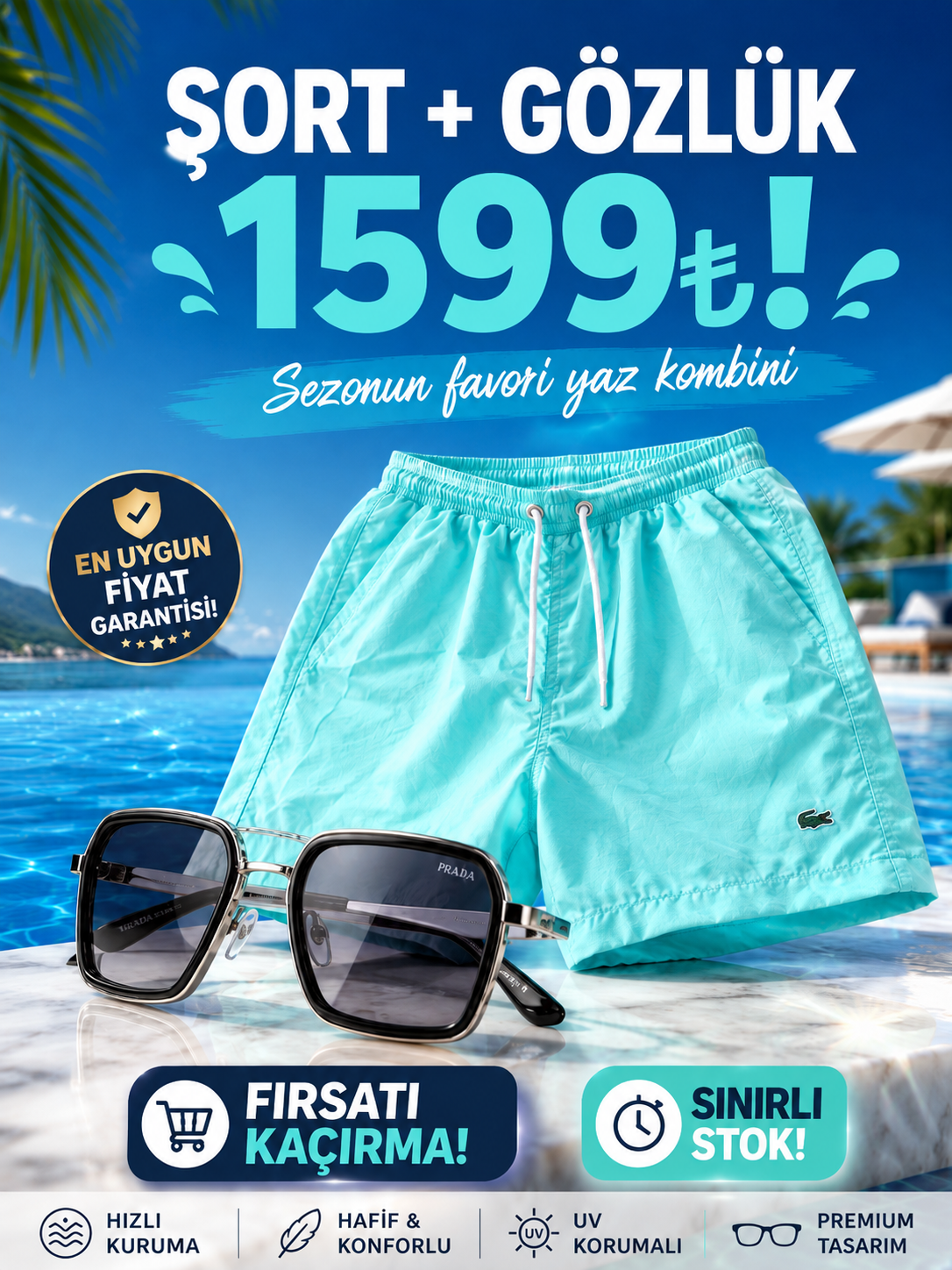 MİNT ŞORT ALANA 1500₺ DEĞERİNDE GÖZLÜK HEDİYE (Stoklar Sınırll)