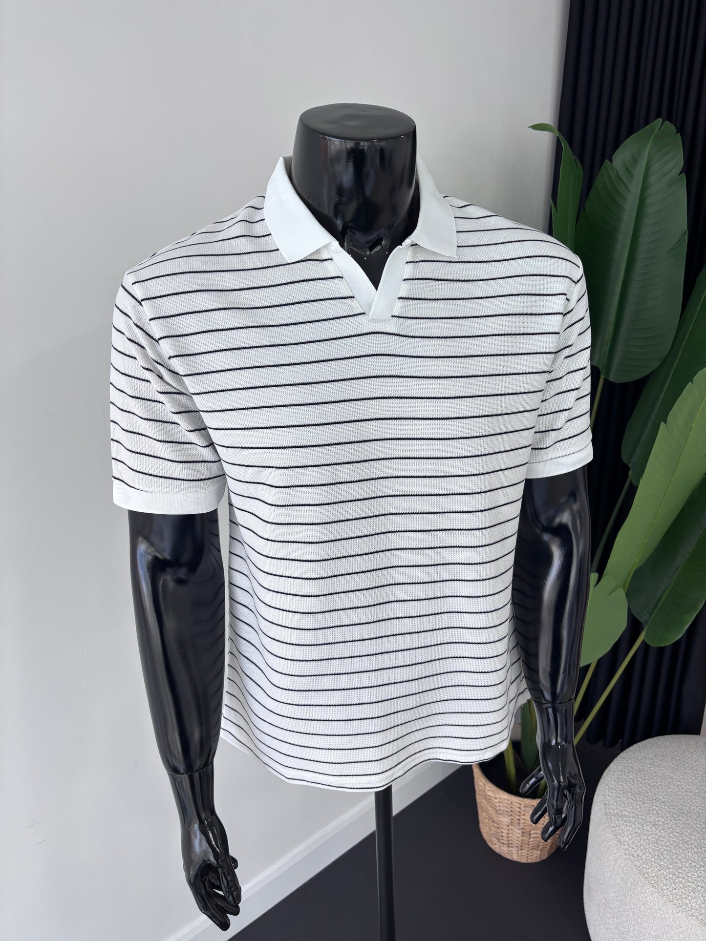 ZARA ÇİZGİLİ POLO YAKA TSHİRT
