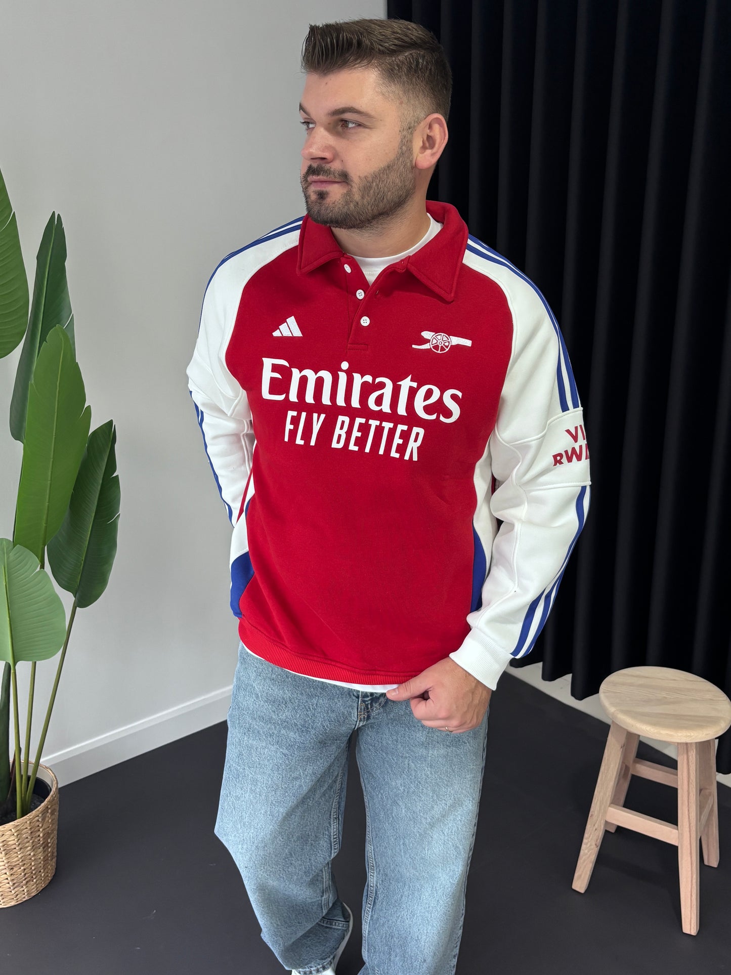 Polo Yaka Forma Sweatshirt