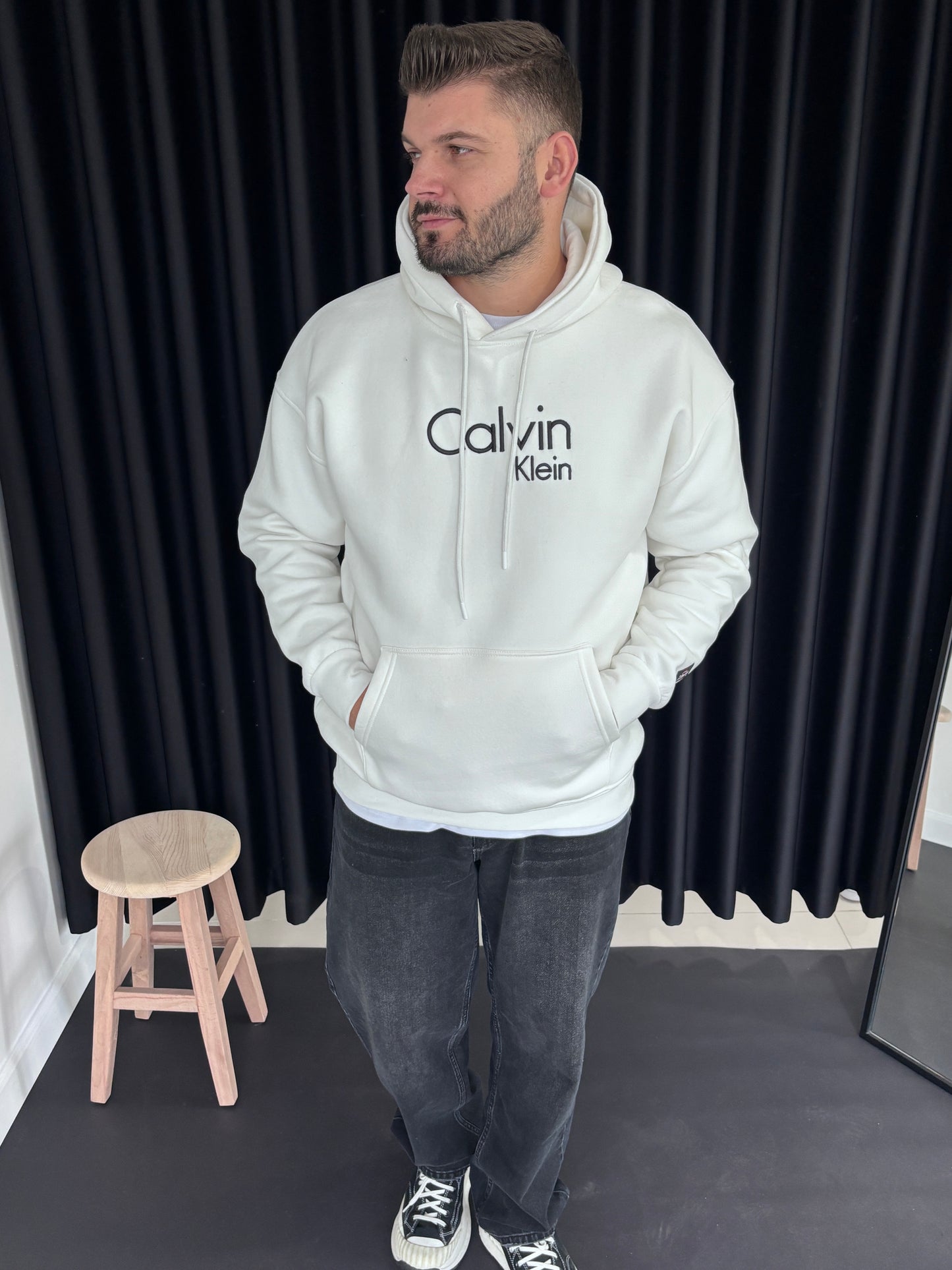 CK Göğüs Nakışlı Sweatshirt