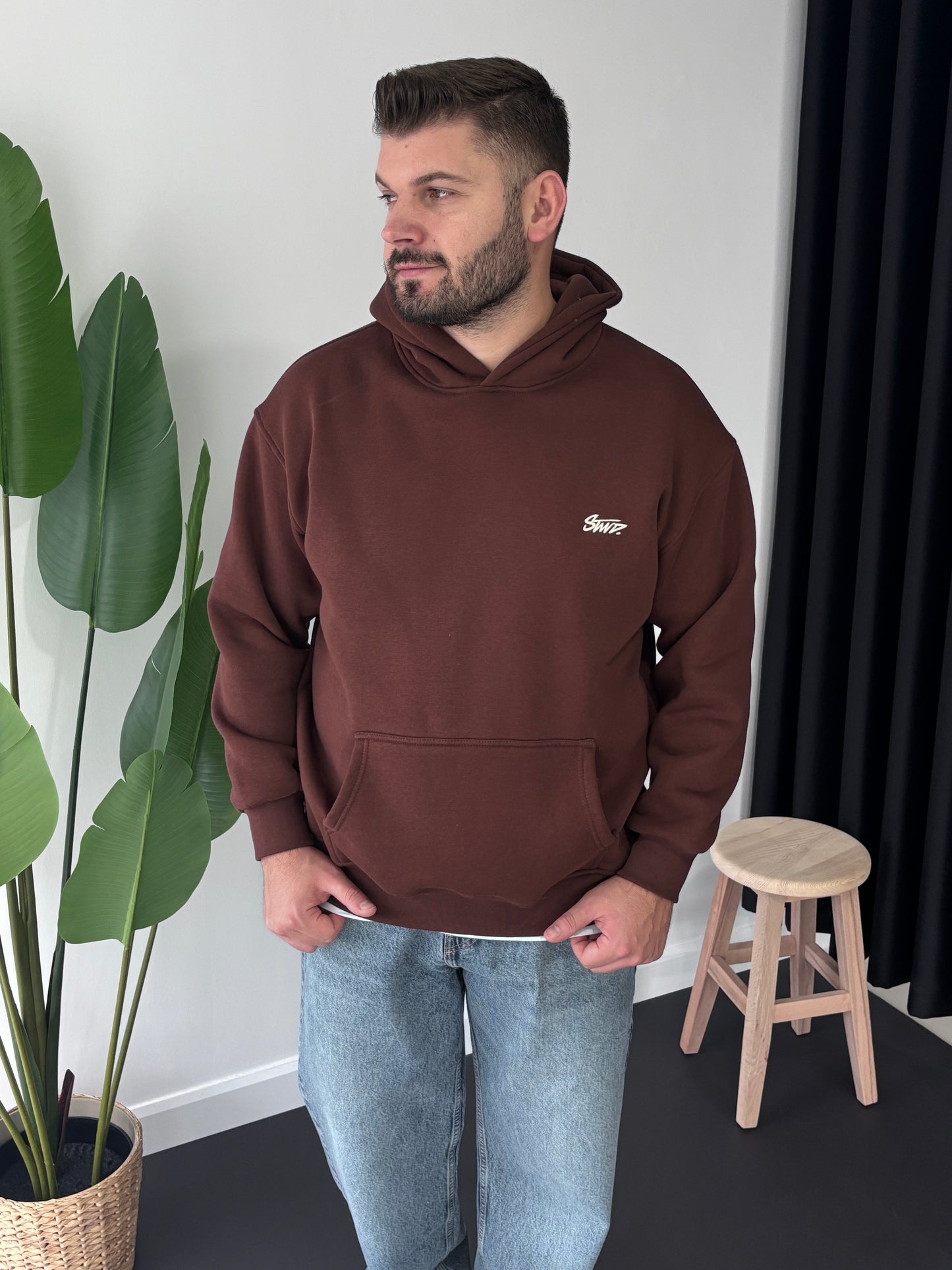 SW Kapşon Nakışlı Sweatshirt
