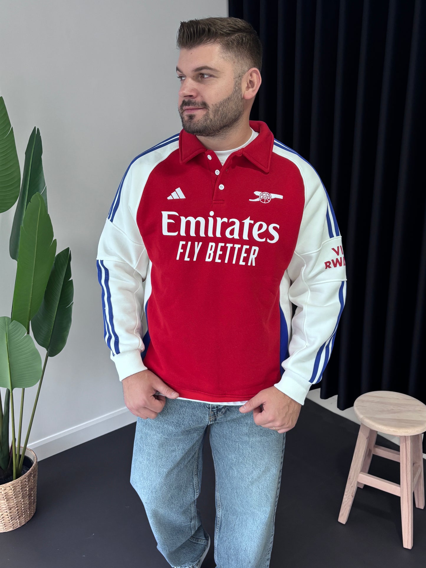 Polo Yaka Forma Sweatshirt