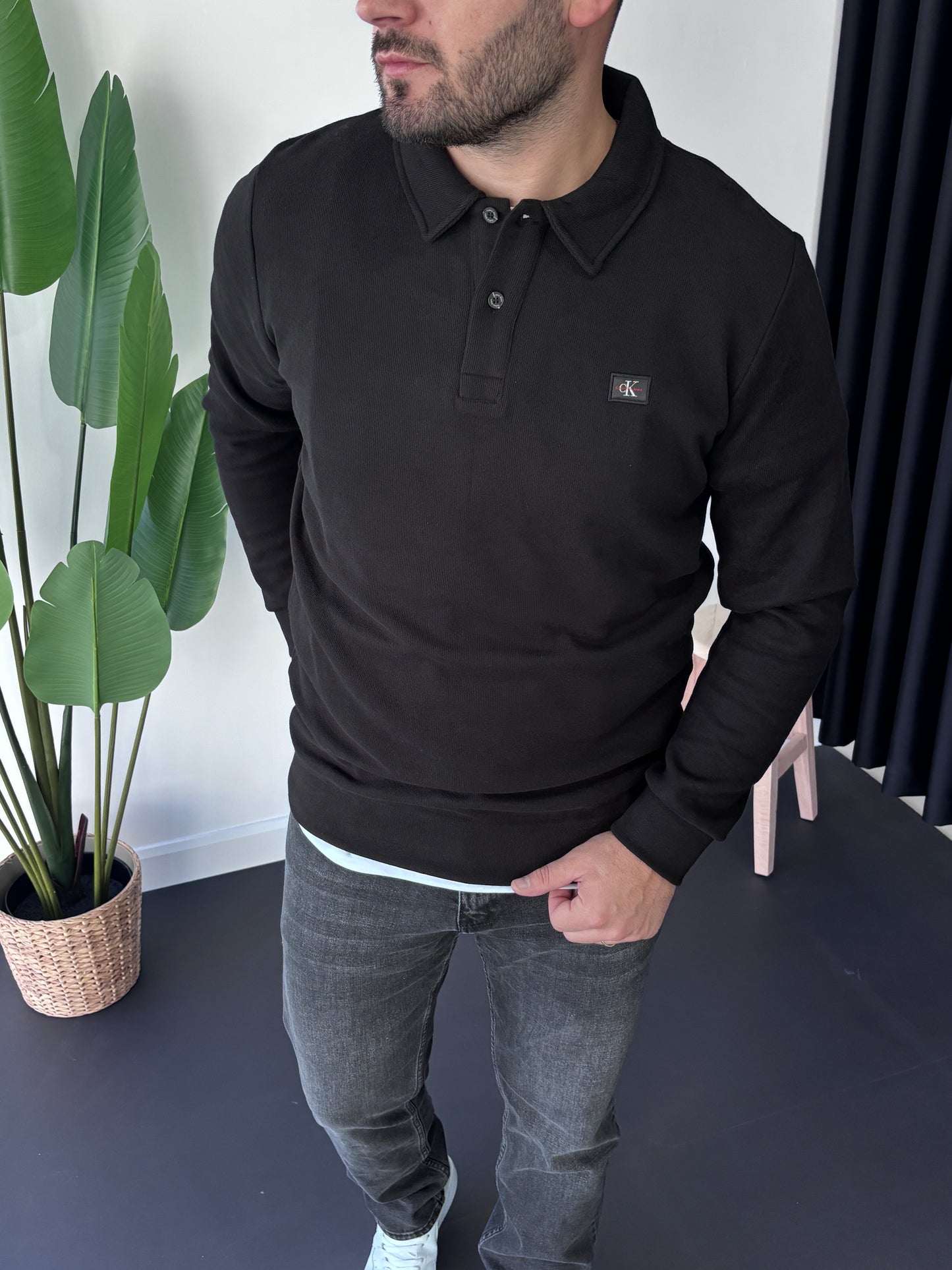 CK Polo Yaka Sweatshirt