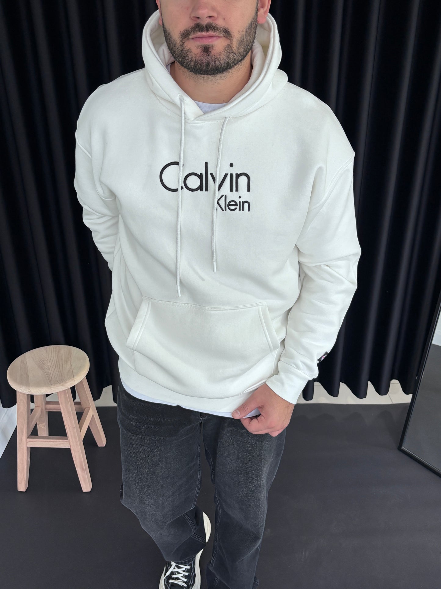CK Göğüs Nakışlı Sweatshirt
