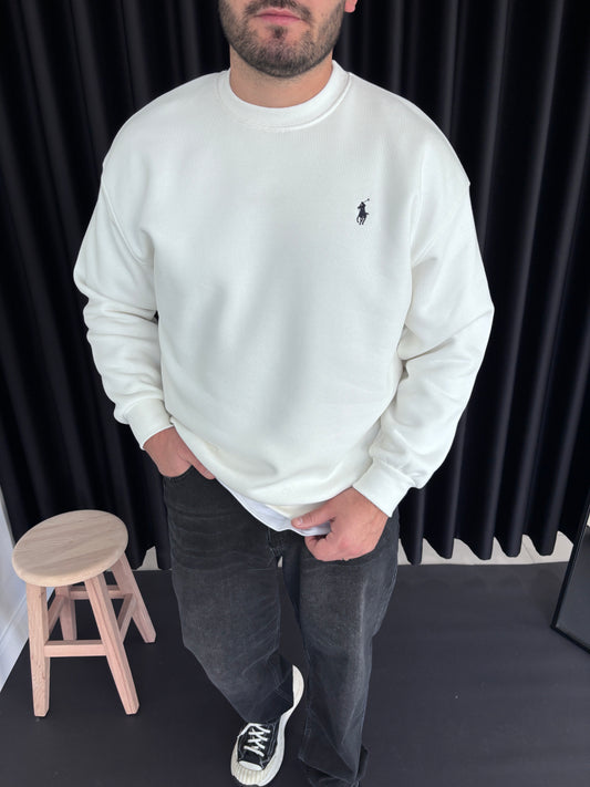 Pl Göğüs Nakışlı Sweatshirt