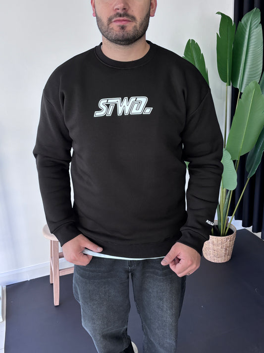 SW Göğüs Baskı Sweatshirt