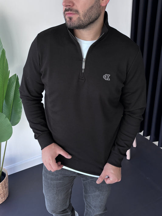 Premium Ck Yarım Fermuarlı Sweatshirt
